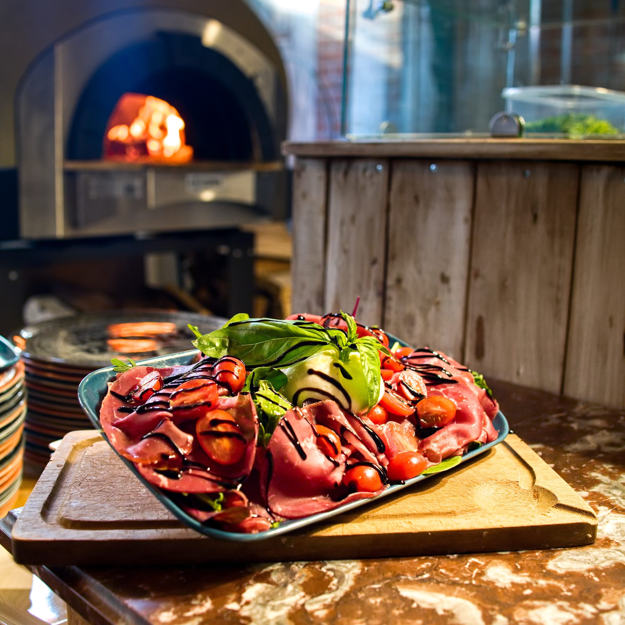 Šalát Bresaola E Burrata